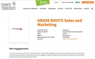 Grass Roots devient signataire de la Charte de la Diversité